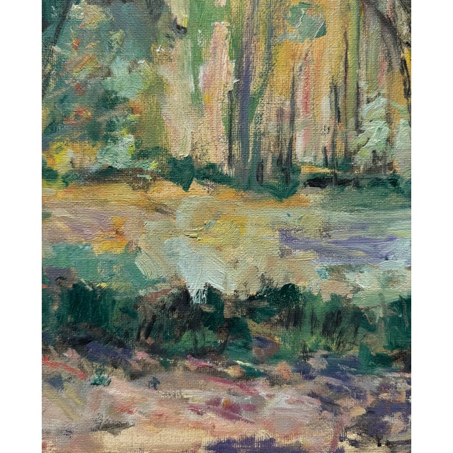 Contemporary Post-Impressionist Oil Waterscape Painting, Framed For Sale - Image 9 of 10