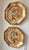 Add a touch of mid-century Hollywood Regency charm to your walls with this exquisite, pair of vintage octagonal signed...