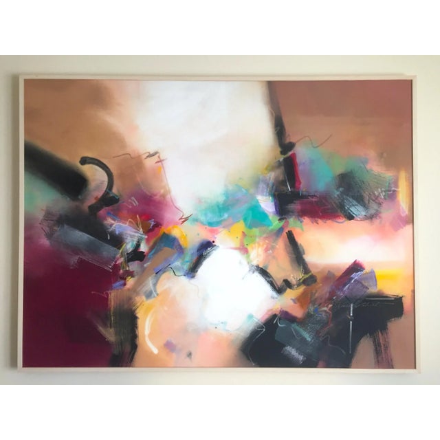 Monumental Framed Jack Roberts Abstract Expressionist Original Oil Painting on Canvas For Sale - Image 9 of 10