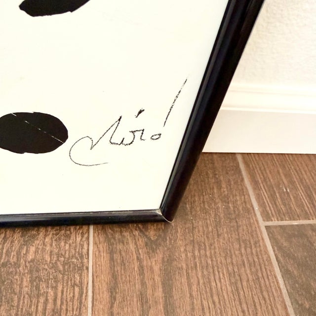 Joan Miró. Framed poster board. No glass - does not appear that there ever was. Good condition. 27”x39”.