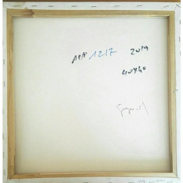 Abstract Composition is an original artwork realized by the Belgian artist Martine Goeyens in 2019. Acrylic on canvas....