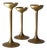 Candleholders in Brass, Set of 3 For Sale