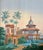 1: Commodity: Vintage Hand-Painted Blue Toned Indian Heritage Garden Wallpaper Mural 2: Handicrafts: 100% handmade and...