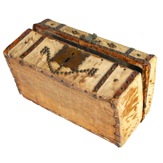 Metal Antique Handmade Box For Sale - Image 7 of 13