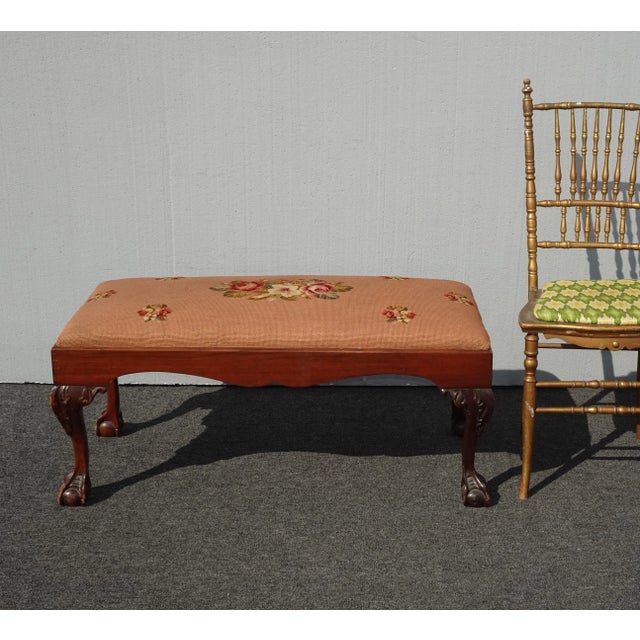 Gorgeous Bench in Good Vintage Condition. Solid and Firm. Wear is usual for its age. Please see the photos. Overall a...