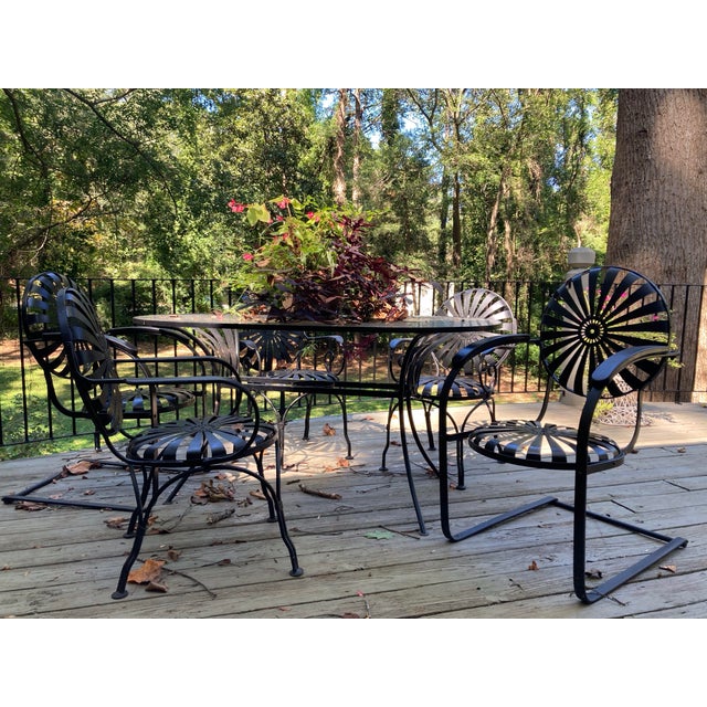 Mid 20th Century Mid 20th Century Francois Carre Garden Dining Table, Attributed For Sale - Image 5 of 6