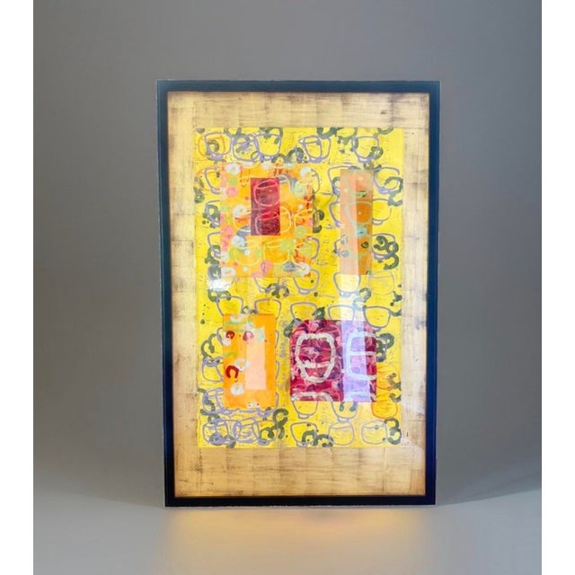 Original Gallery Contemporary Abstract Mixed Media Titled “Potion/Limes” by New York Artist, Peter Opheim (B. 1961) For Sale - Image 11 of 11