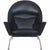 CH468 Oculus Chair in Black Classic Leather by Hans Wegner, 2000s For Sale - Image 17 of 17