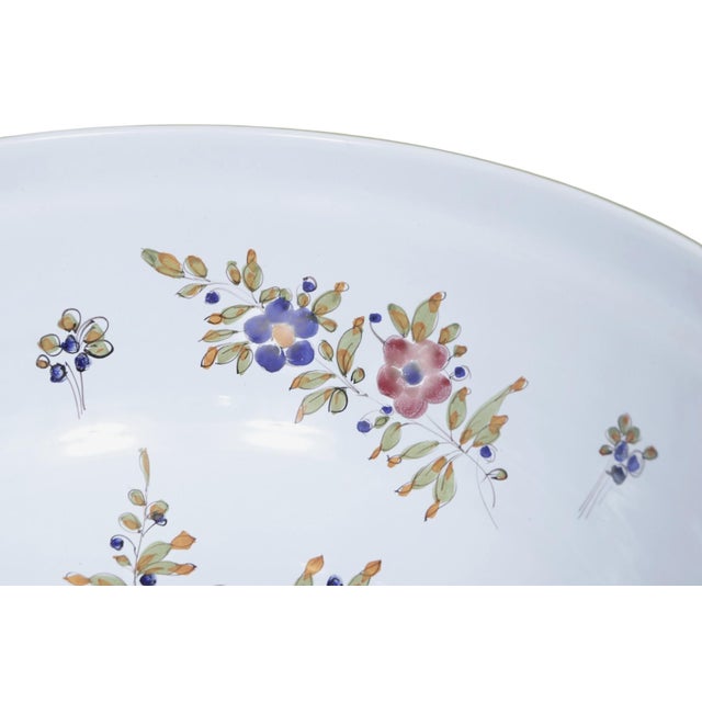 Large Italian Ceramic Salad Bowl For Sale - Image 4 of 8