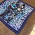 A 2000s Monsieur Et Madame Blue Silk Square Scarf by Hermès For Sale - Image 6 of 14