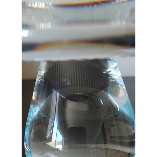 Vintage 1989 Japanese Hoya Crystal Mushroom Paperweight For Sale In Los Angeles - Image 6 of 12