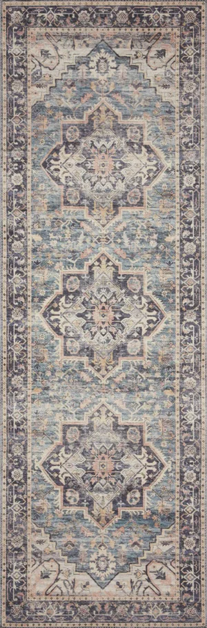 Loloi Rugs Hathaway Navy Blue/Multi 2'-6" x 7'-6" Area Rug