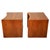 Pair of Paul Frankl for Johnson Furniture Walnut and Brass Nightstands End Tables For Sale - Image 12 of 14