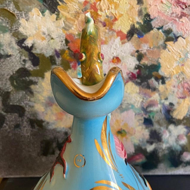 Mid-Century Modern Cerdazur Monaco Small Soliflore Vase Ewer Pitcher 1960 For Sale - Image 3 of 10