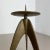 Brown Brutalist German Sculptural Tripod Candleholder in Brass, 1970s For Sale - Image 8 of 16
