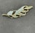 0.6 Carat Leaf Shaped Diamond 14 Karat Gold Pin or Brooch Affordable, Estate For Sale In New York - Image 6 of 18