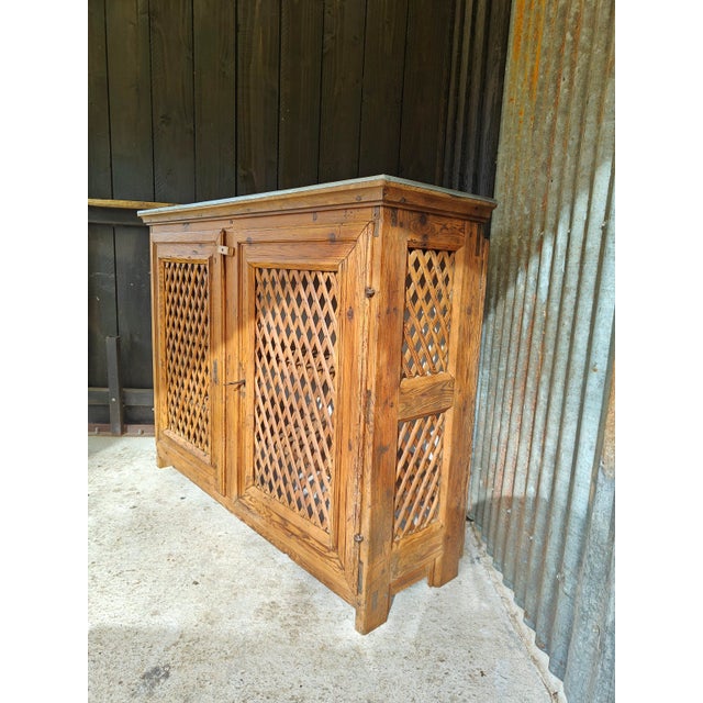 Pine Buffet with Zinc Top, 19th Century For Sale - Image 9 of 18
