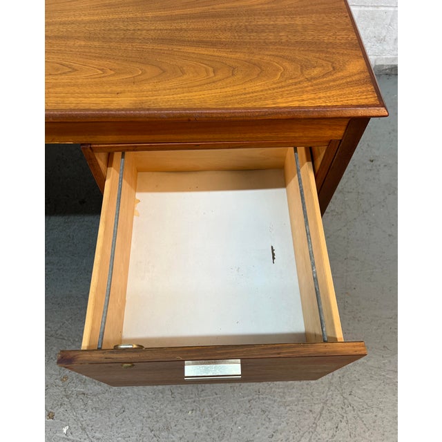 Mid 20th Century Farso Stolefabrik for Maurice Villency Mid Century Danish Teak Desk For Sale - Image 16 of 18