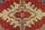 Kazak Rug 5’7” X 7’10” Red Wool Tribal Hand-Knotted Carpet For Sale - Image 9 of 13