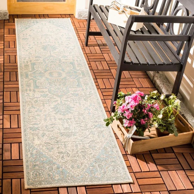 Beach House indoor outdoor rugs bring smart interior design to the patio, porch and backyard deck. These outdoor patio...