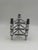 Silver Mid-Century Modern Candleholders in Metal from Stoff Nagel, 1950s, Set of 3 For Sale - Image 8 of 14