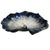 Vintage Blue Leaf-Shaped Dish in Ceramic, 1950s For Sale - Image 6 of 10