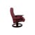 Set of Leather Atlantic Recliner and Ottoman in Red Genuine Leather from Stressless For Sale - Image 14 of 18