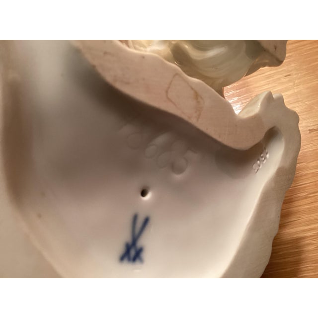 Meissen Porcelain Late 19th Century Meissen Porcelain. Bolognese Dog For Sale - Image 4 of 4
