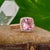 2.9cts Pink Tourmaline Ring With Natural Diamonds Halo: Solid 14k Rose Gold For Sale In Columbus - Image 6 of 9