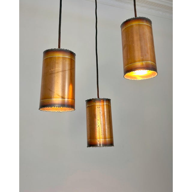 These pendant lamps are original designs by Danish lighting designer Svend Aage Holm Sørensen, produced in Denmark during...