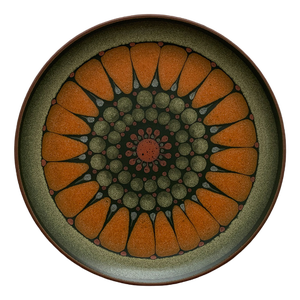 Vintage German Wall Plate in Ceramic from Keramik Manufaktur Kupfermühle, 1970s