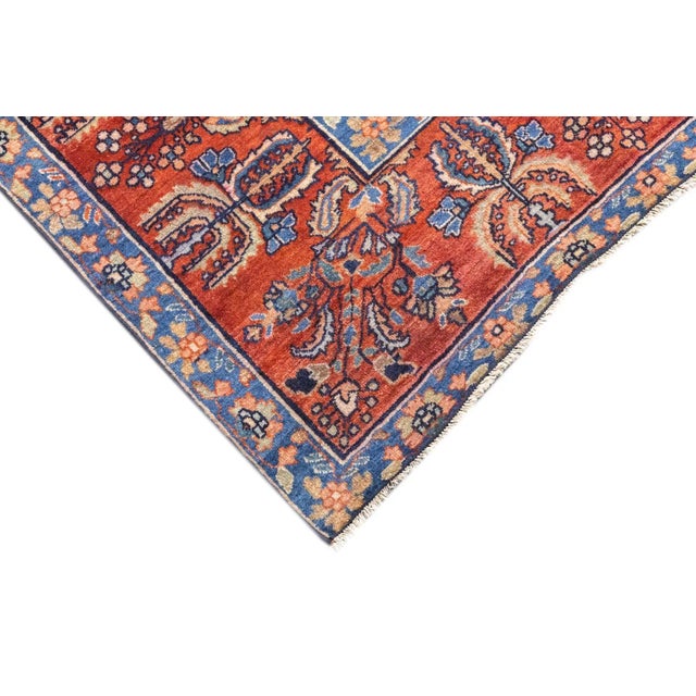 Textile Antique Persian Sarouk Rug 8'8'' x 11'8'' For Sale - Image 7 of 12