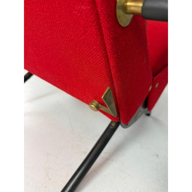 Red P40 Lounge Chair by Osvaldo Borsani for Tecno, 1950 For Sale - Image 16 of 17