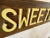 Large Vintage Wooden Tasty Sweets Bakery Sign From England - Circa 1970’s For Sale - Image 6 of 8