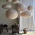 Large Round Pink Japanese-Style Rattan and Natural Linen Pendant Light For Sale - Image 10 of 18