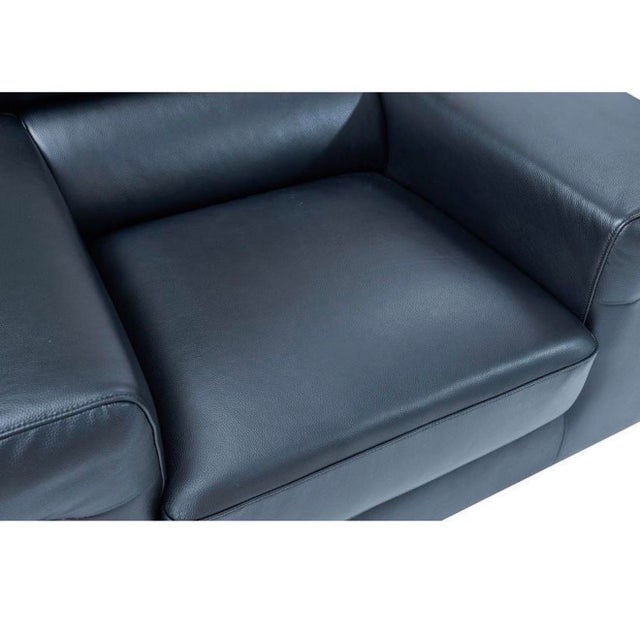 Soho Black 3-Piece Leather Match Living Room Set For Sale In Los Angeles - Image 6 of 10