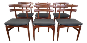 Mid-Century Danish Teak Model 30 Dining Chairs from Poulm Hundevad, Set of 6