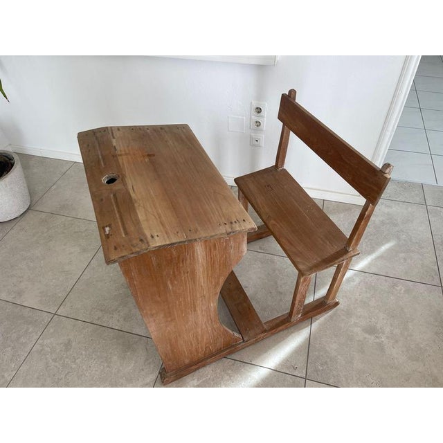 Children's School Bench in Pine For Sale - Image 3 of 8
