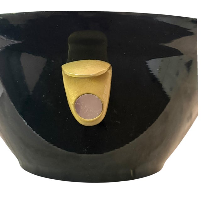 Moet & Chandon Rare Moët & Chandon Nectar Impérial Champagne Cooler Ice Bucket – Black & Gold Hospitality Edition For Sale - Image 4 of 6