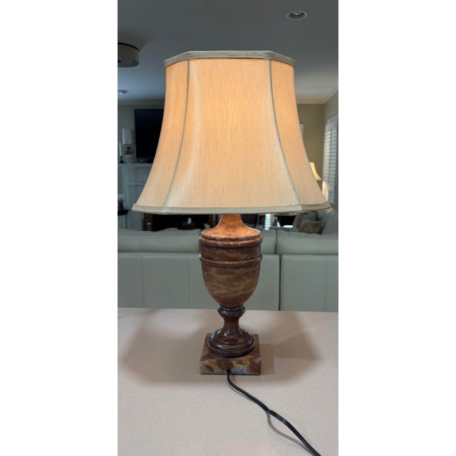 Italian Alabaster Urn Lamp For Sale - Image 9 of 9