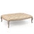 The Maison Rectangular Ottoman from Zentique in natural hemp linen features a deeply tufted top with a rustic, organic...