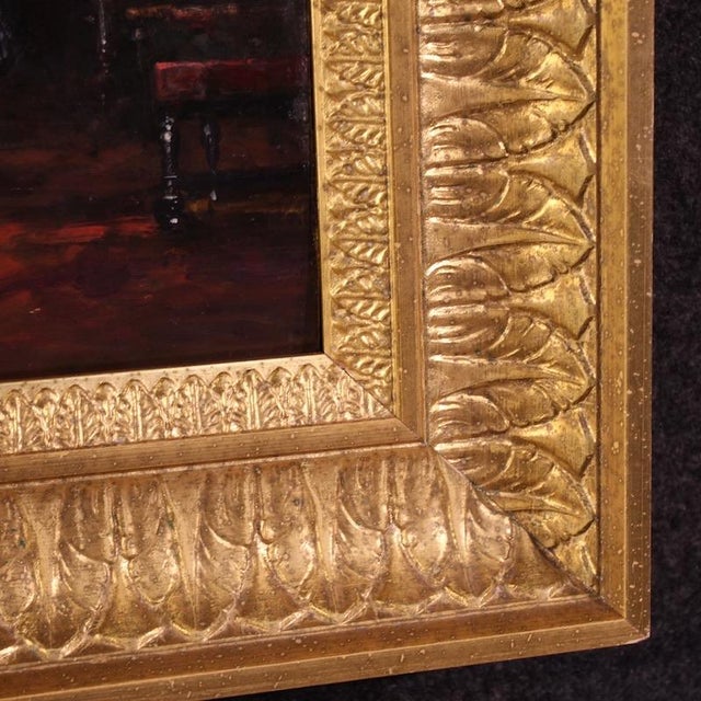 Italian Artist, Interior Scene, 1941, Oil on Panel, Framed For Sale - Image 12 of 17