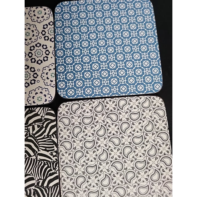 2010s Ted Baker Portmeirion Square Decorative Coasters with box - 6pcs For Sale - Image 5 of 7
