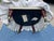 Vintage Hickory Chair Tufted Lounge Chair on Casters in Botanical Print For Sale - Image 12 of 17