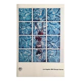 David Hockney Original 1984 Los Angeles Olympics Poster For Sale
