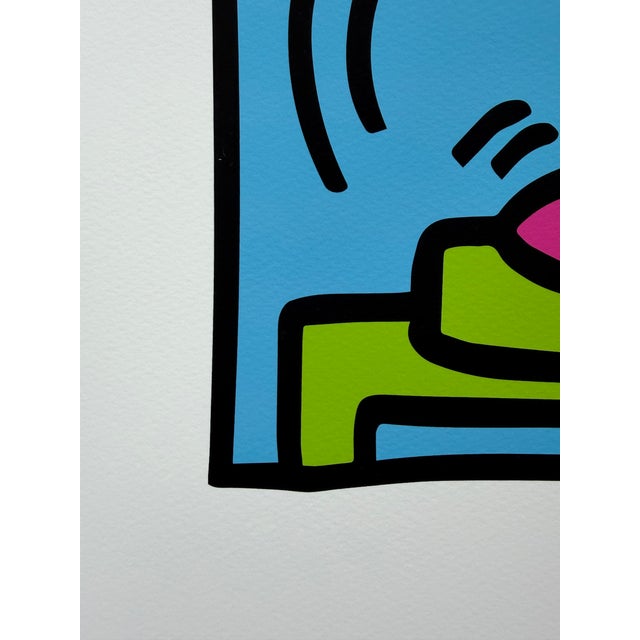 2020s Keith Haring (1958-1990), Untitled (Dj), 1983, Copyright Keith Haring Foundation, Licensed by Artestar Ny, Printed in the Uk For Sale - Image 5 of 9