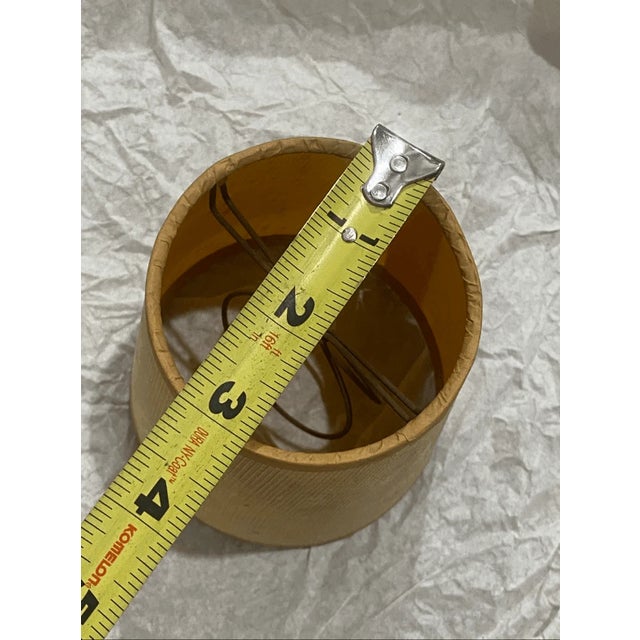 Textile Vintage Rustic Style Barrel Fabric Lamp Shade For Sale - Image 7 of 7