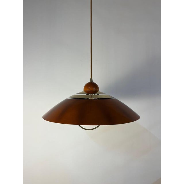 Hanging Lamp in Brass, Belgium For Sale - Image 11 of 11