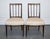 Lovely Pair of Side Dining Chairs with Cream Upholstery. A pair of Victorian side chairs with cream upholstery offers a...