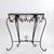 1920s French Wrought Iron Marble Top Demi Lune Table For Sale - Image 11 of 12